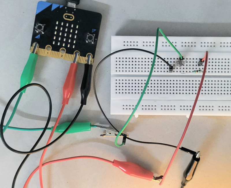 LDR microbit circuit
